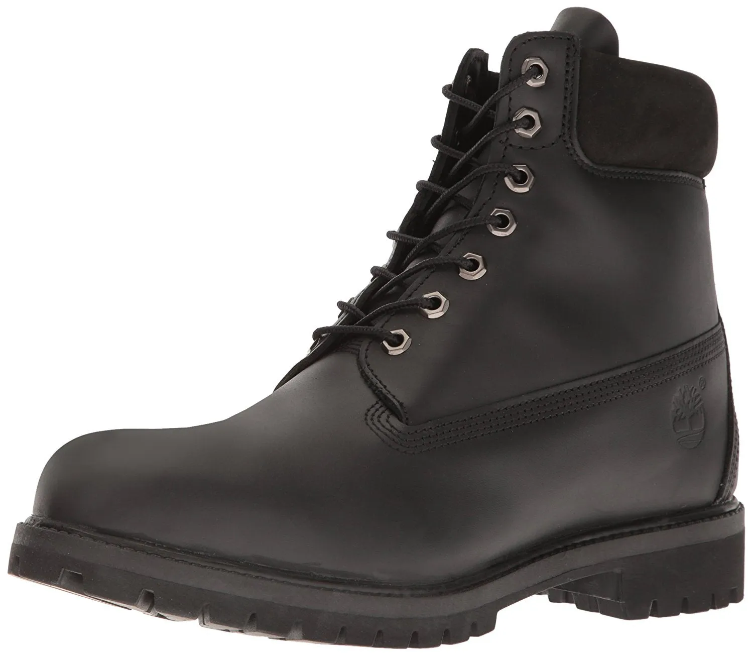 Timberland 6 Inch Premium Waterproof Mens Boots Black Smooth Leather