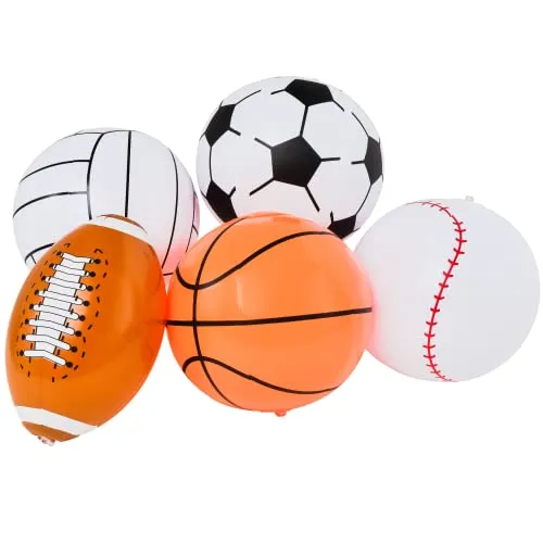 Top Race Mini Sport Balls Bulk 9 Inch Inflatable Sport Ball 50 Pack