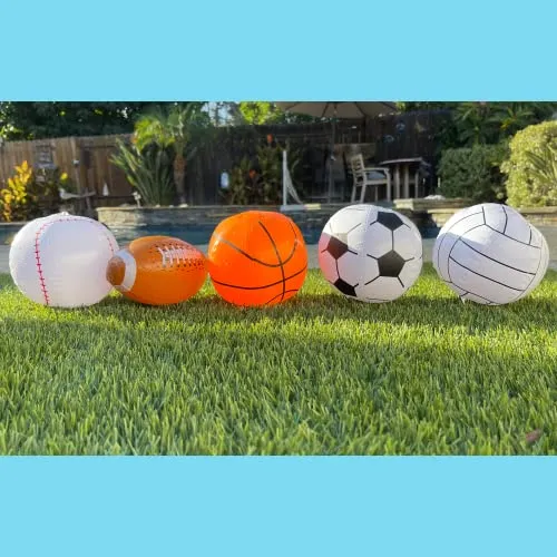 Top Race Mini Sport Balls Bulk 9 Inch Inflatable Sport Ball 50 Pack