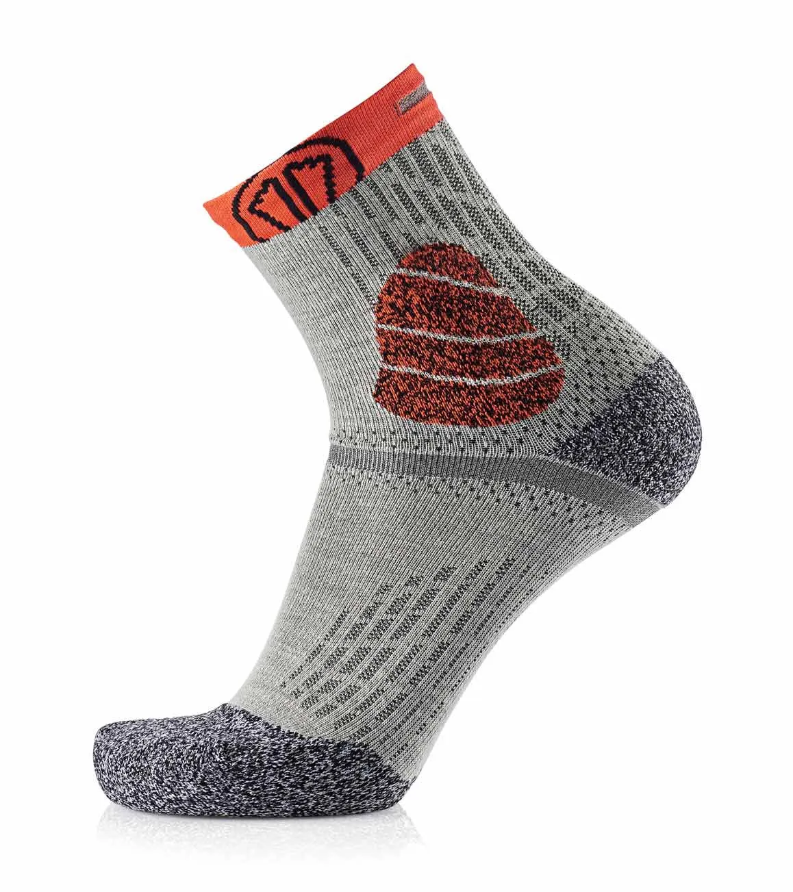 Trail running socks - Winter Trail Protect white/orange