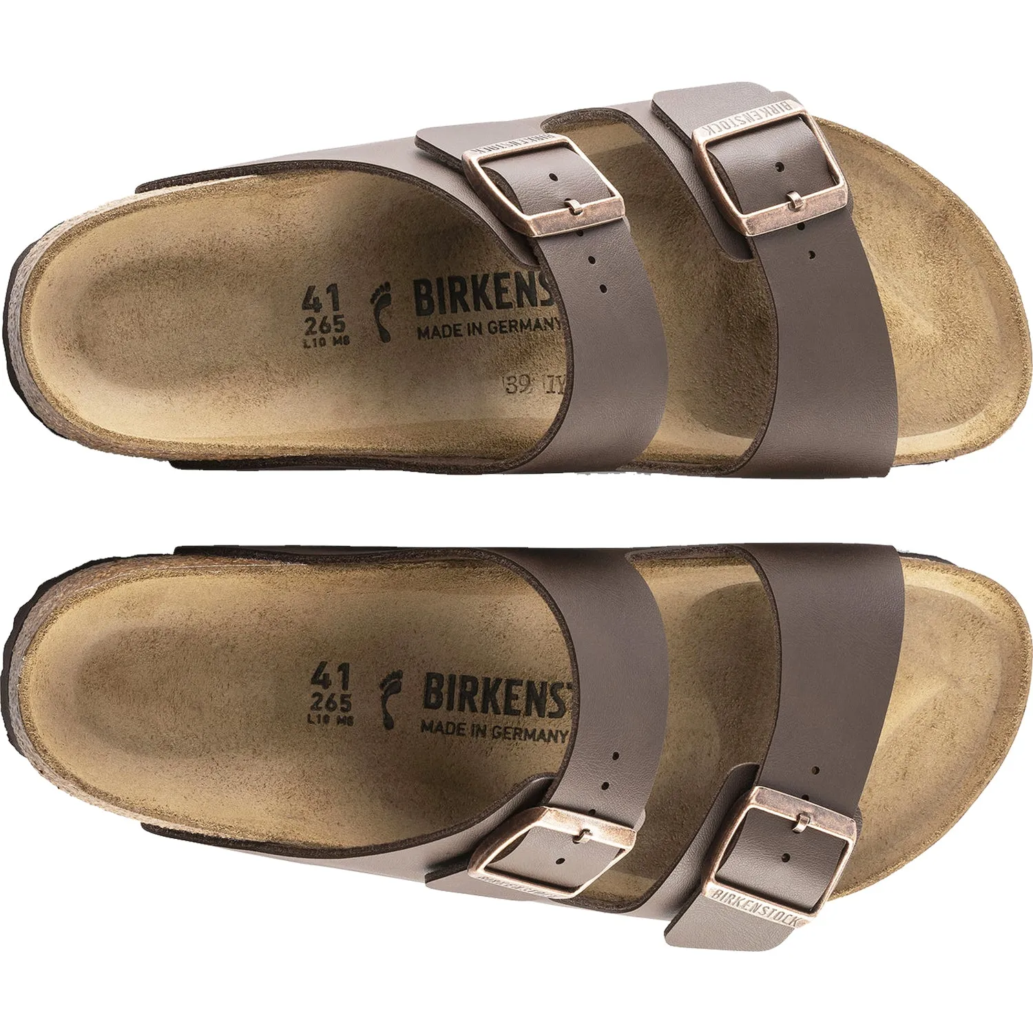 Unisex Birkenstock Arizona Dark Brown Birko-Flor