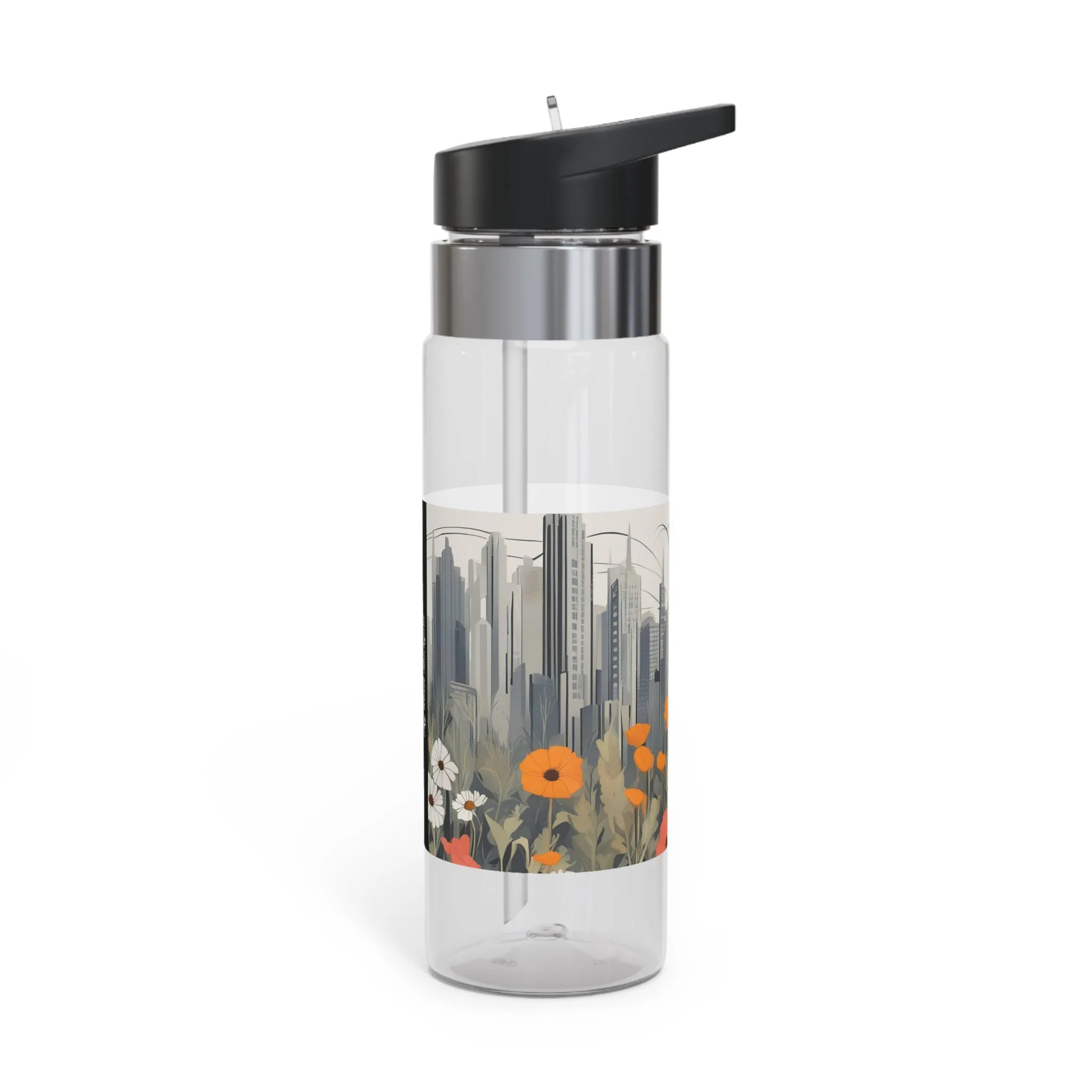 Urban Wildflowers, 20oz Sport Water Bottle, BPA-Free, Tritan™ plastic