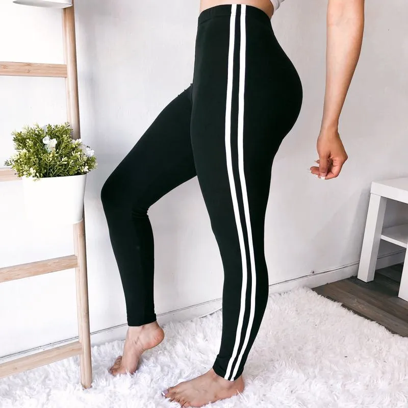 White Goose Down Elasticity Fitness Yoga Sports Sports Leggings