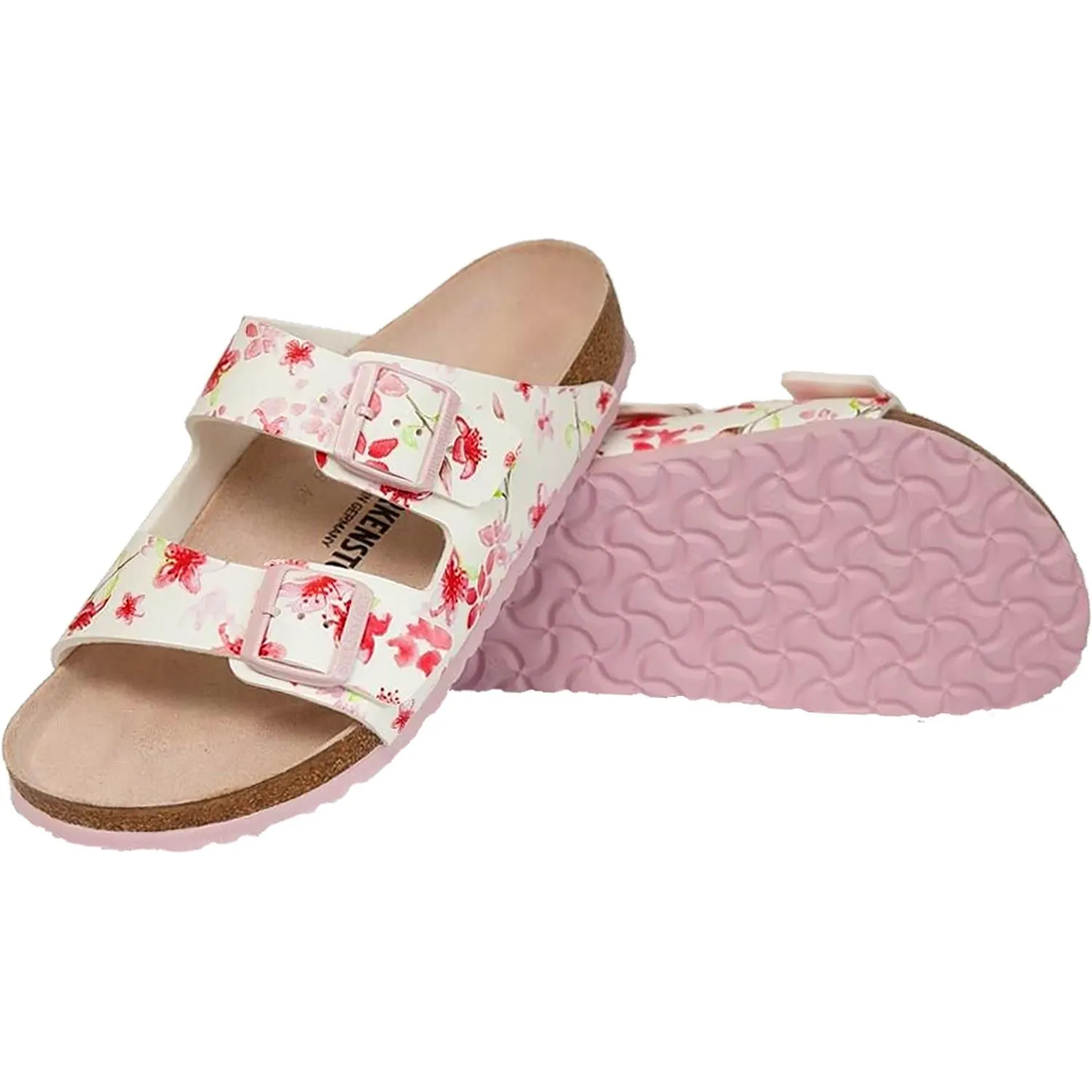 Women's Birkenstock Arizona Blossom White Birko-Flor