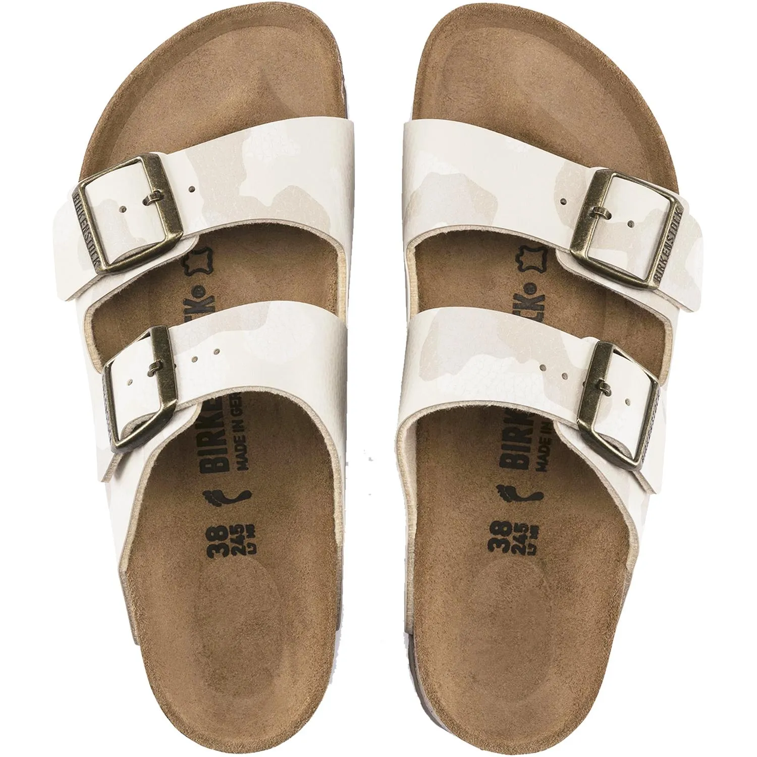 Women's Birkenstock Arizona Desert Soil Camo Sand Birko-Flor