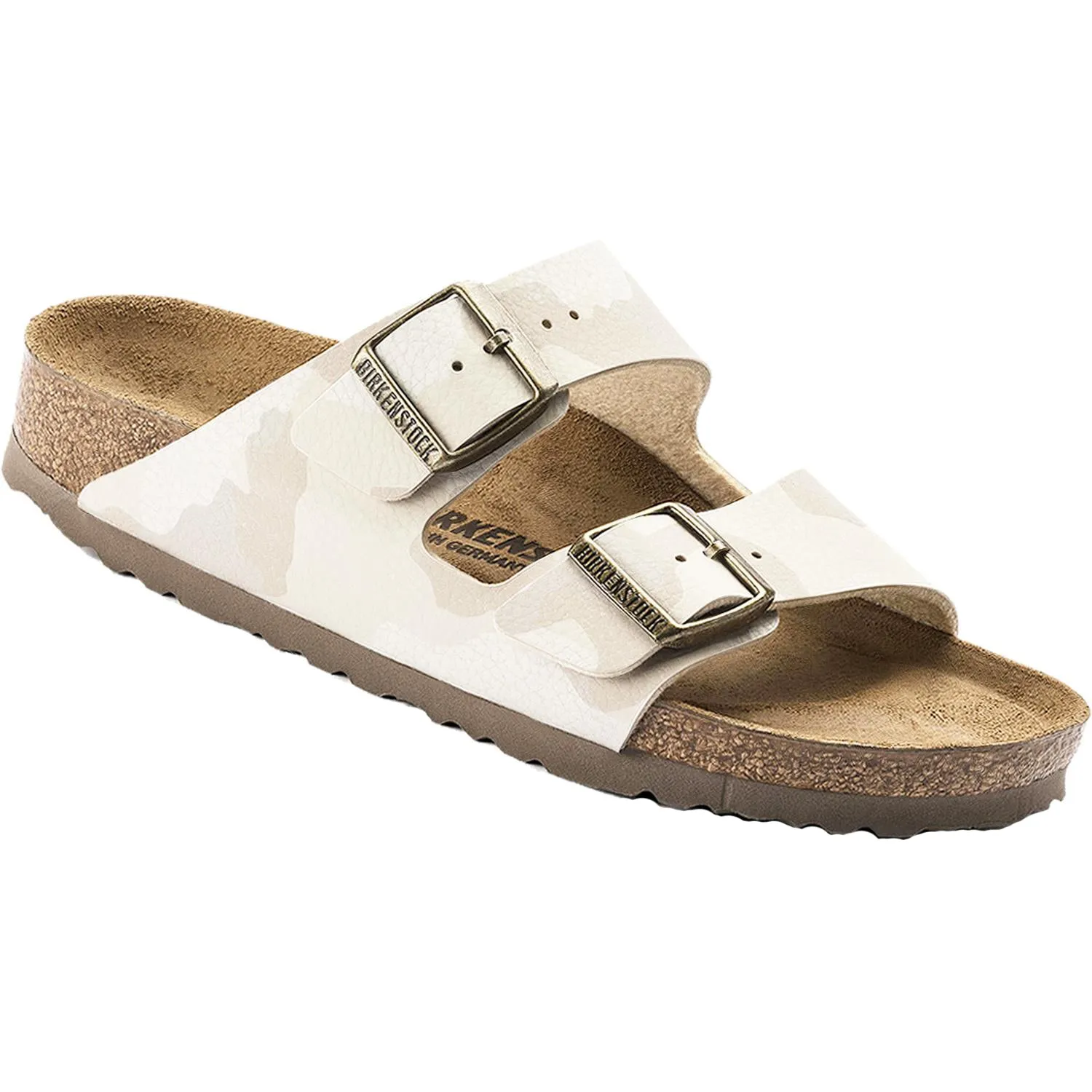 Women's Birkenstock Arizona Desert Soil Camo Sand Birko-Flor