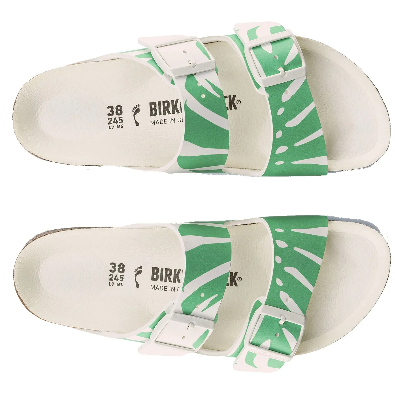 Women's Birkenstock Arizona Monstera Bold Jade Birko-Flor