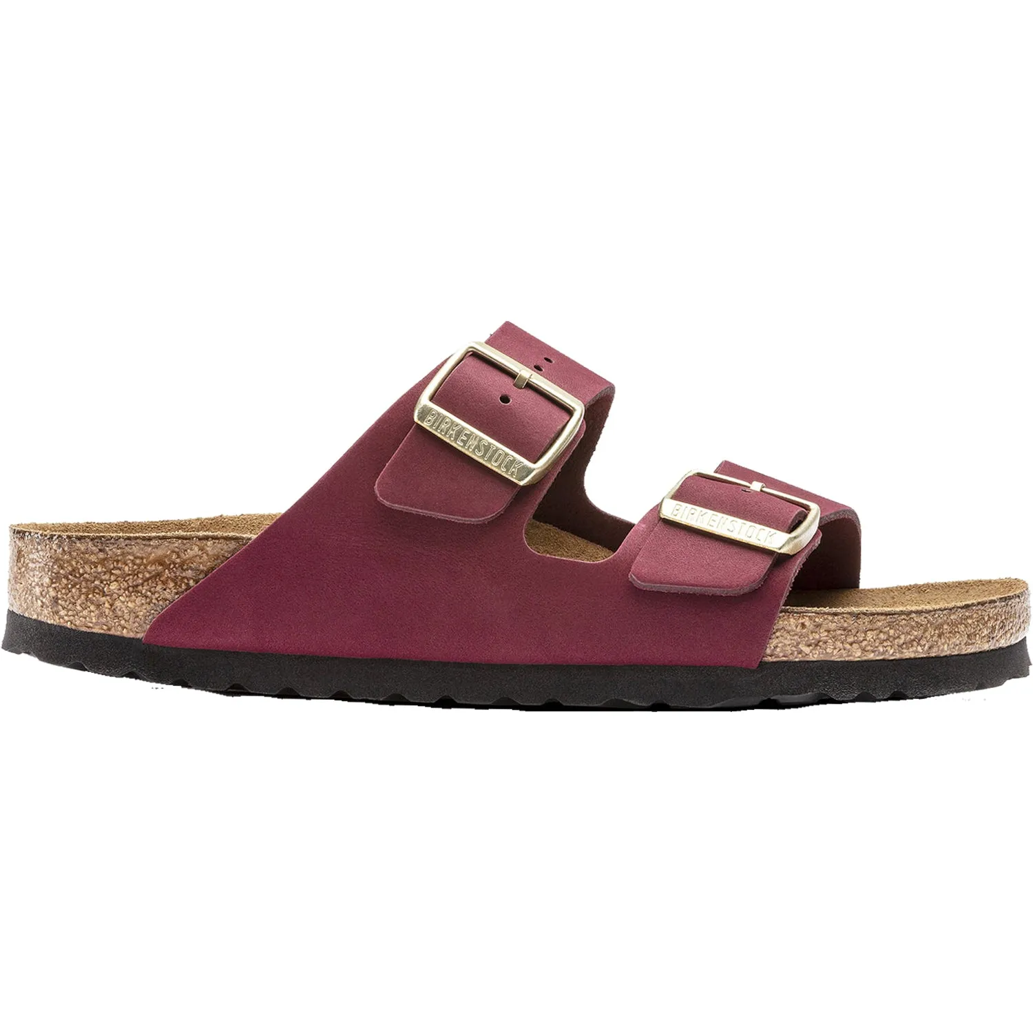 Women's Birkenstock Arizona Soft Footbed Maroon Nubuck