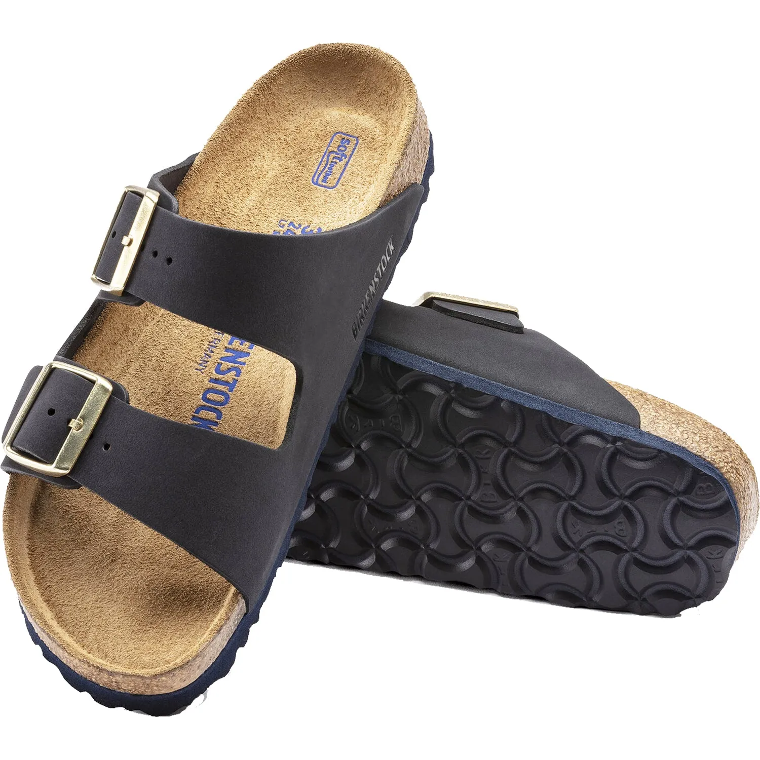 Women's Birkenstock Arizona Soft Footbed Midnight Nubuck