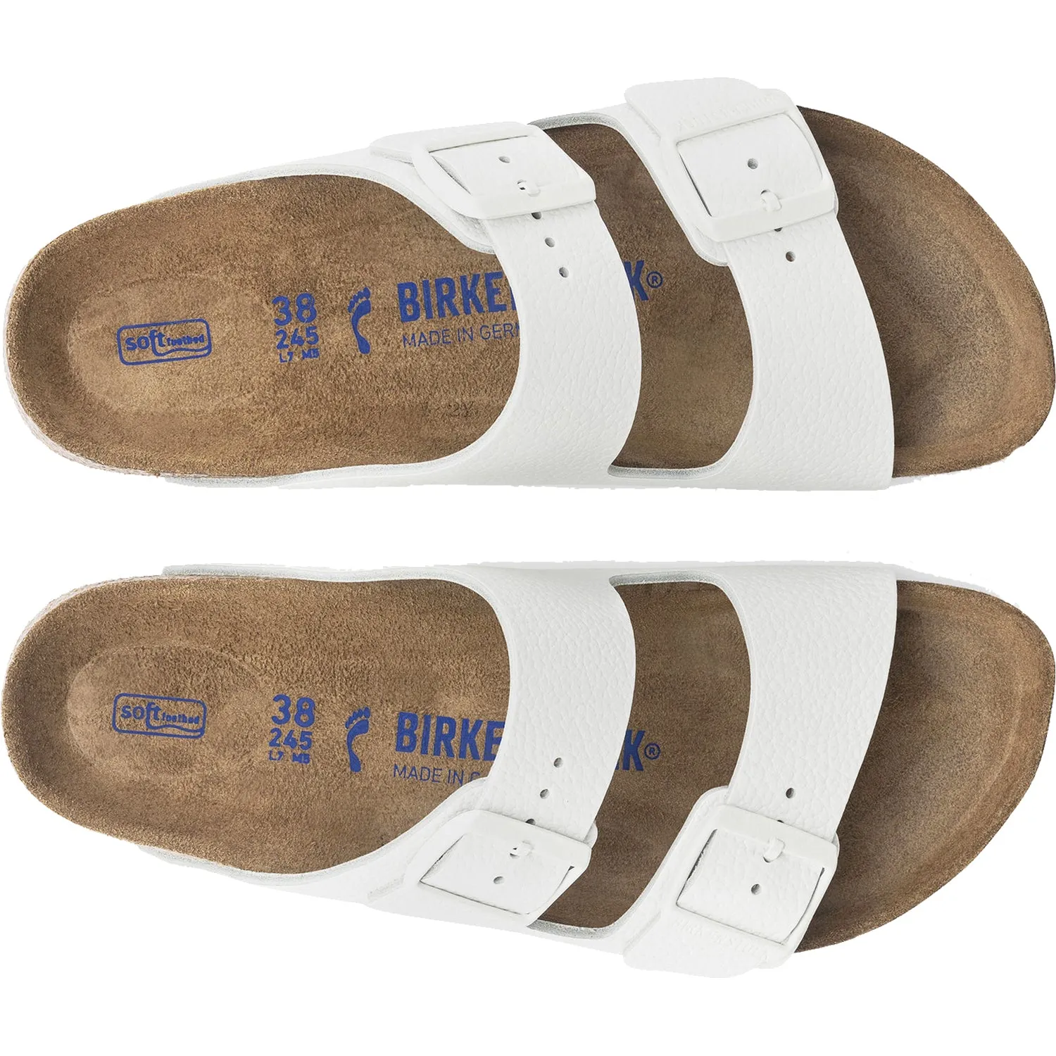 Women's Birkenstock Arizona Soft Footbed White Leather