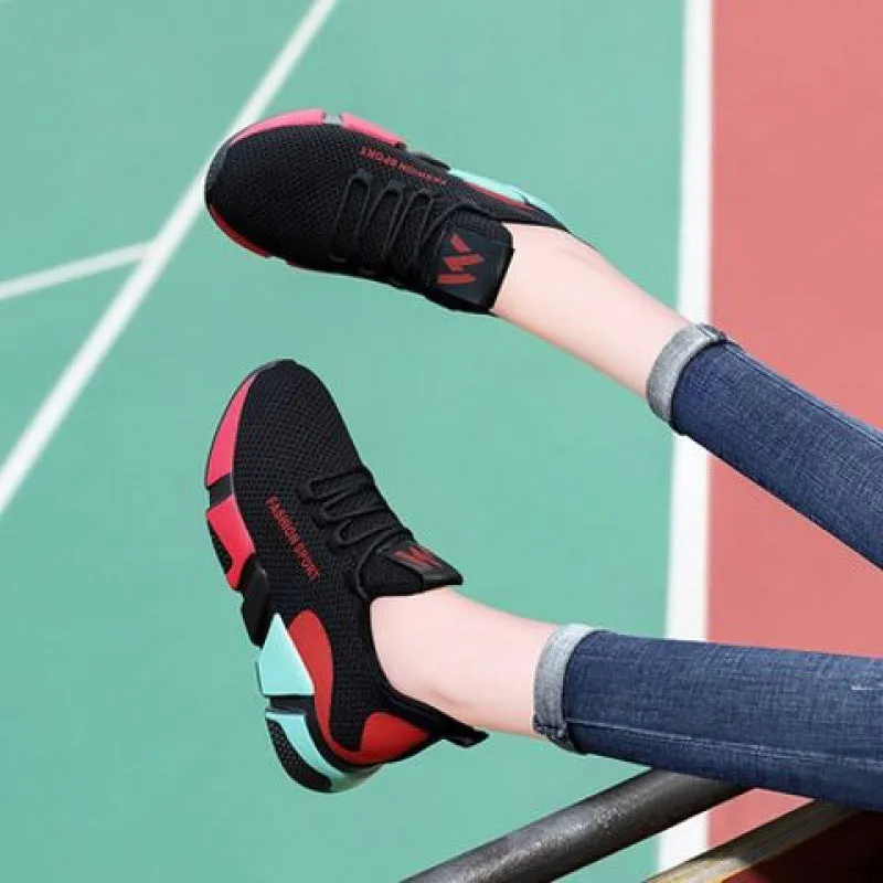 Women's Black Casual Sport Shoes - GlamzLife