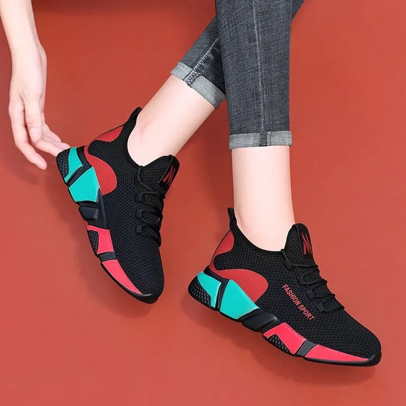 Women's Black Casual Sport Shoes - GlamzLife