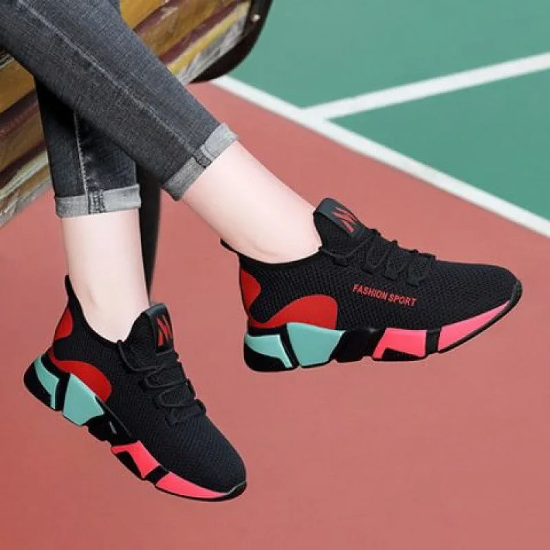 Women's Black Casual Sport Shoes - GlamzLife