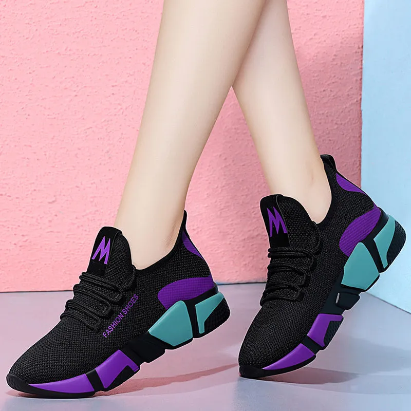 Women's Black Casual Sport Shoes - GlamzLife