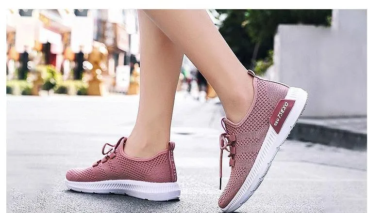 Women's breathable mesh sneakers casual comfort walking shoes