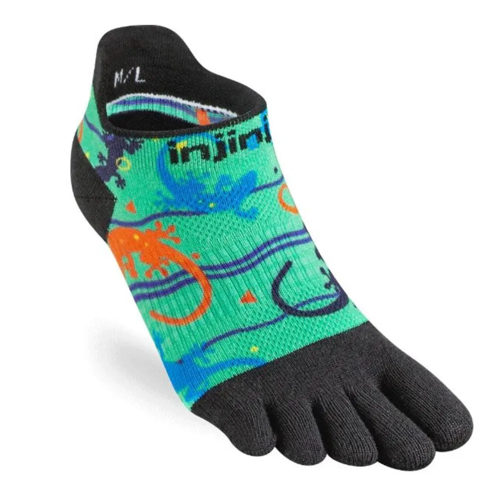 Womens Injinji Spectrum Run Lightweight No Show Socks