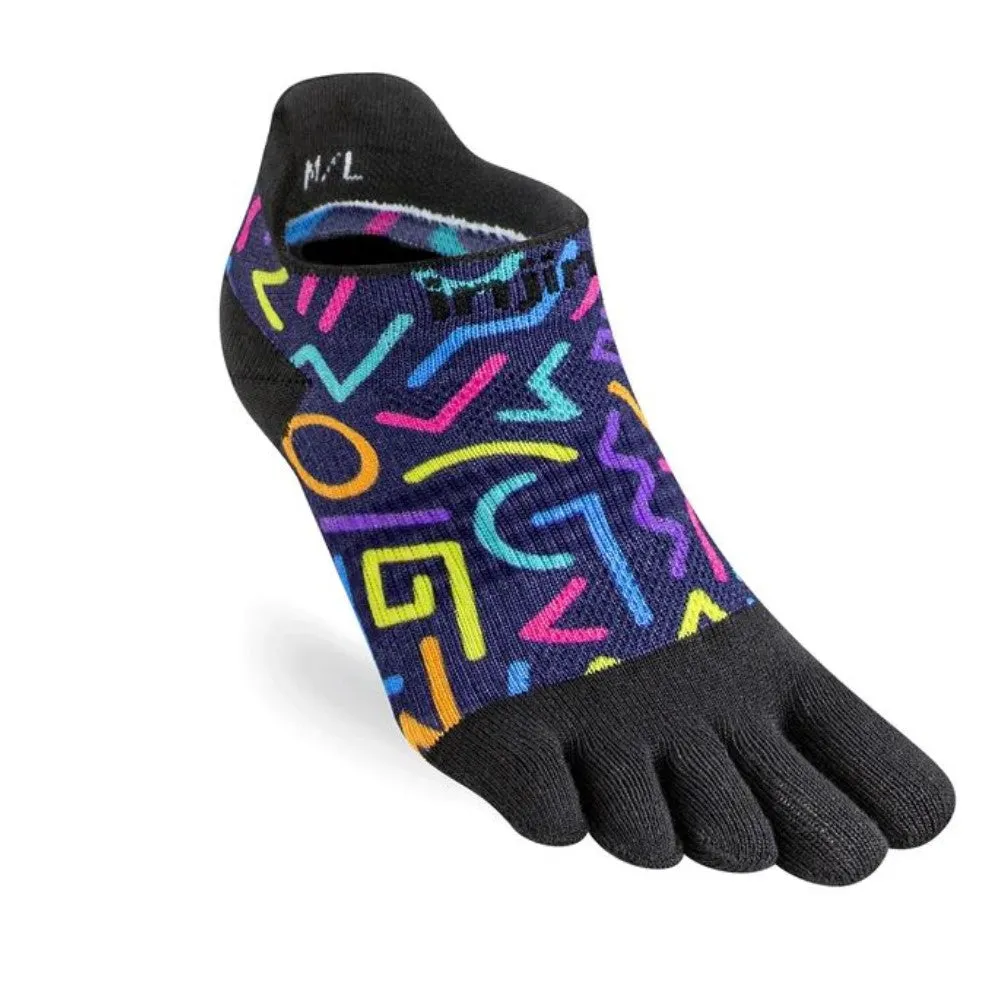 Womens Injinji Spectrum Run Lightweight No Show Socks