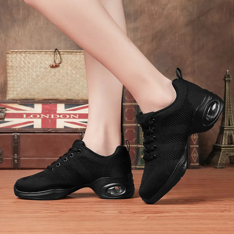 Women's Lace-up Dance Sneakers Party Training Performance Professional Dance Shoes Modern Jazz Dance