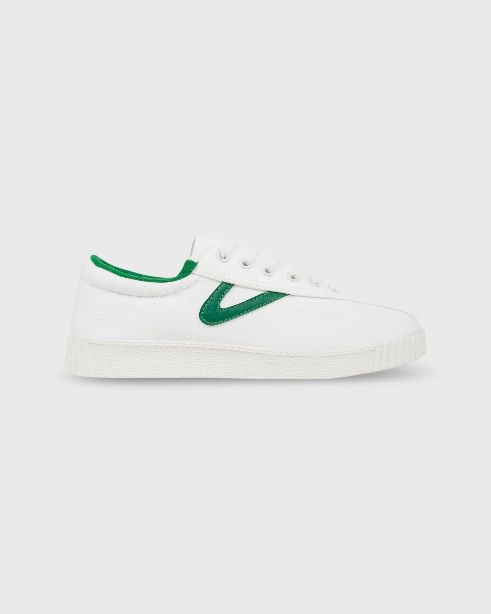 Women's Nylite Canvas Sneaker in White/Green