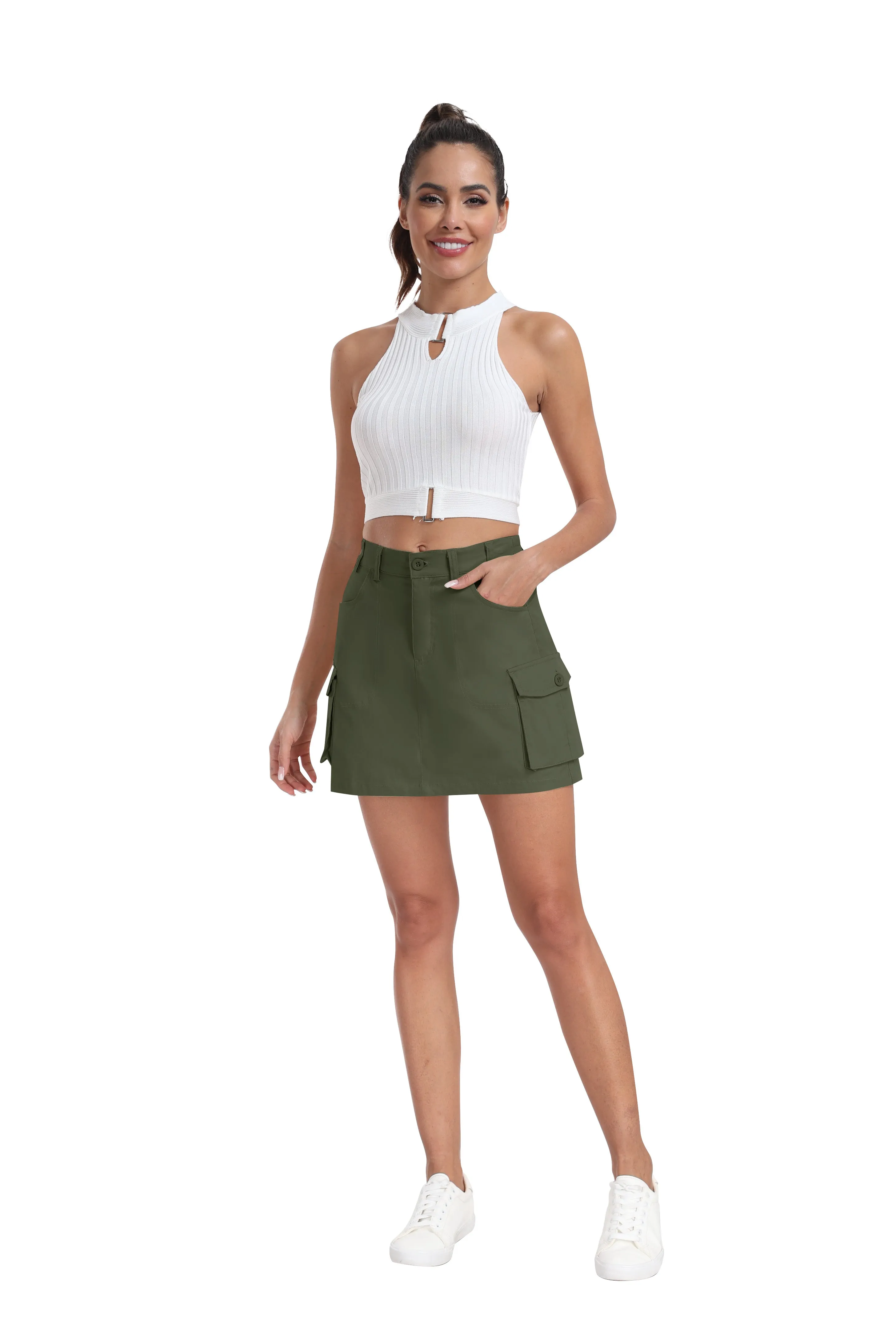 Women's summer fashion casual cargo skirt