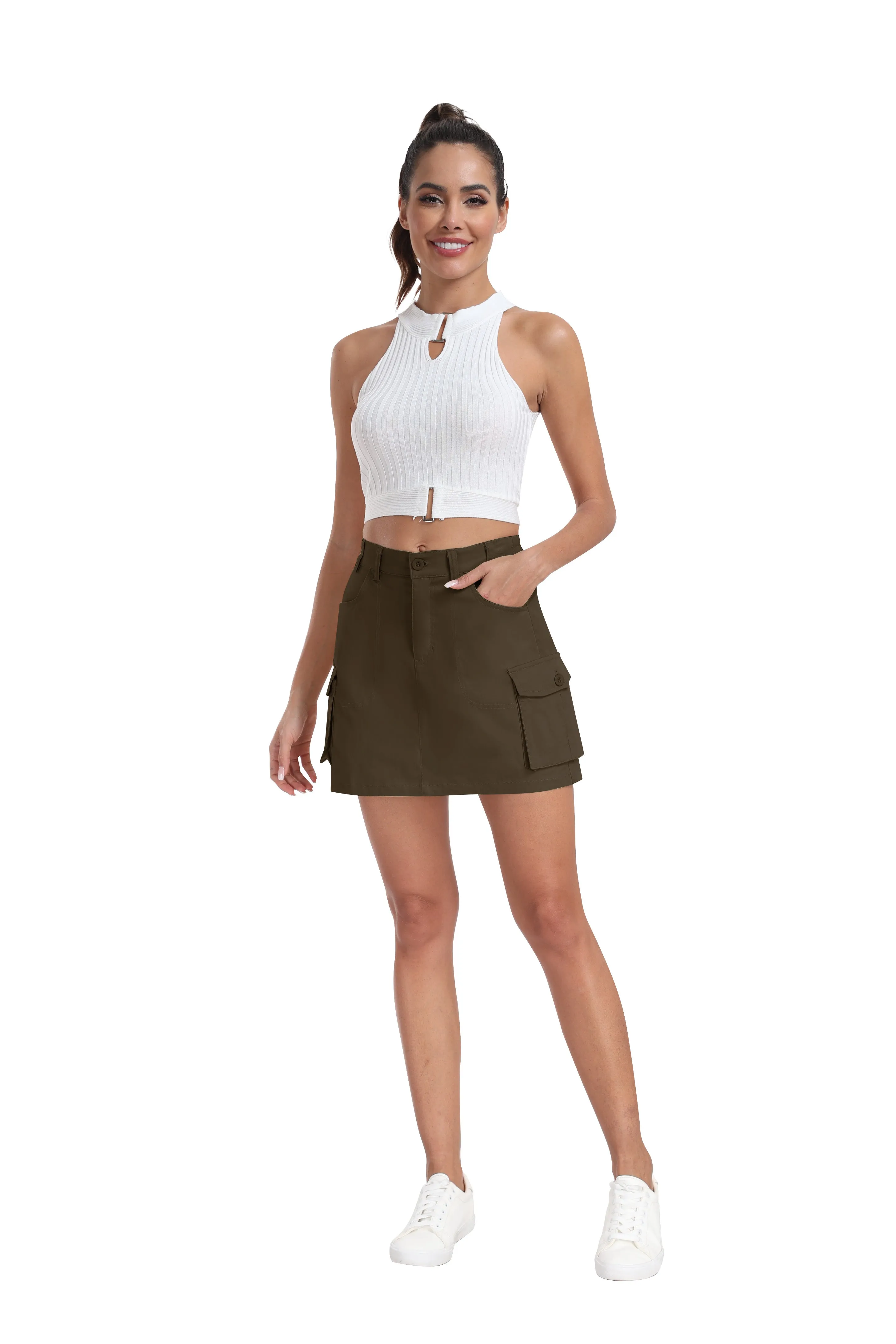 Women's summer fashion casual cargo skirt