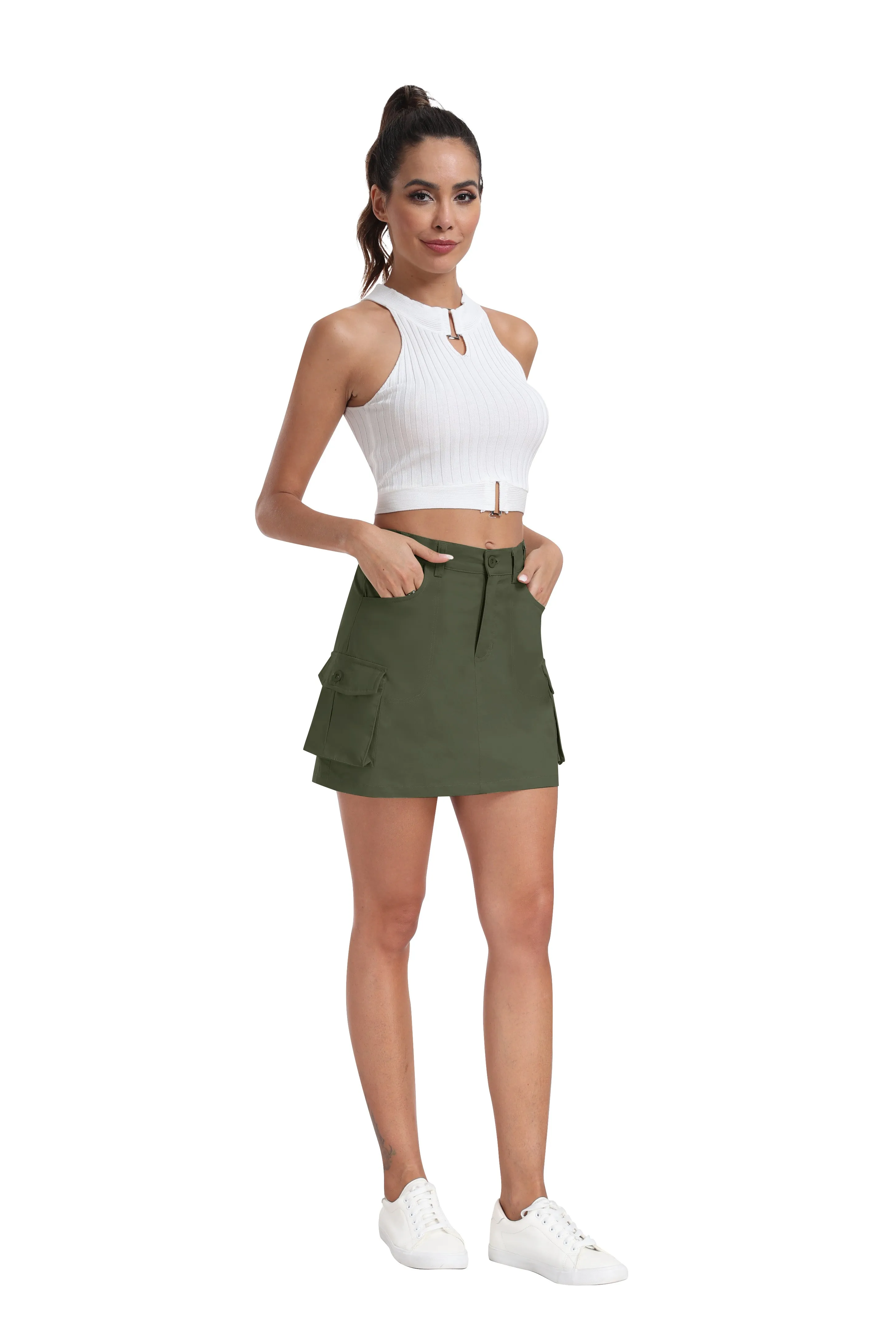 Women's summer fashion casual cargo skirt