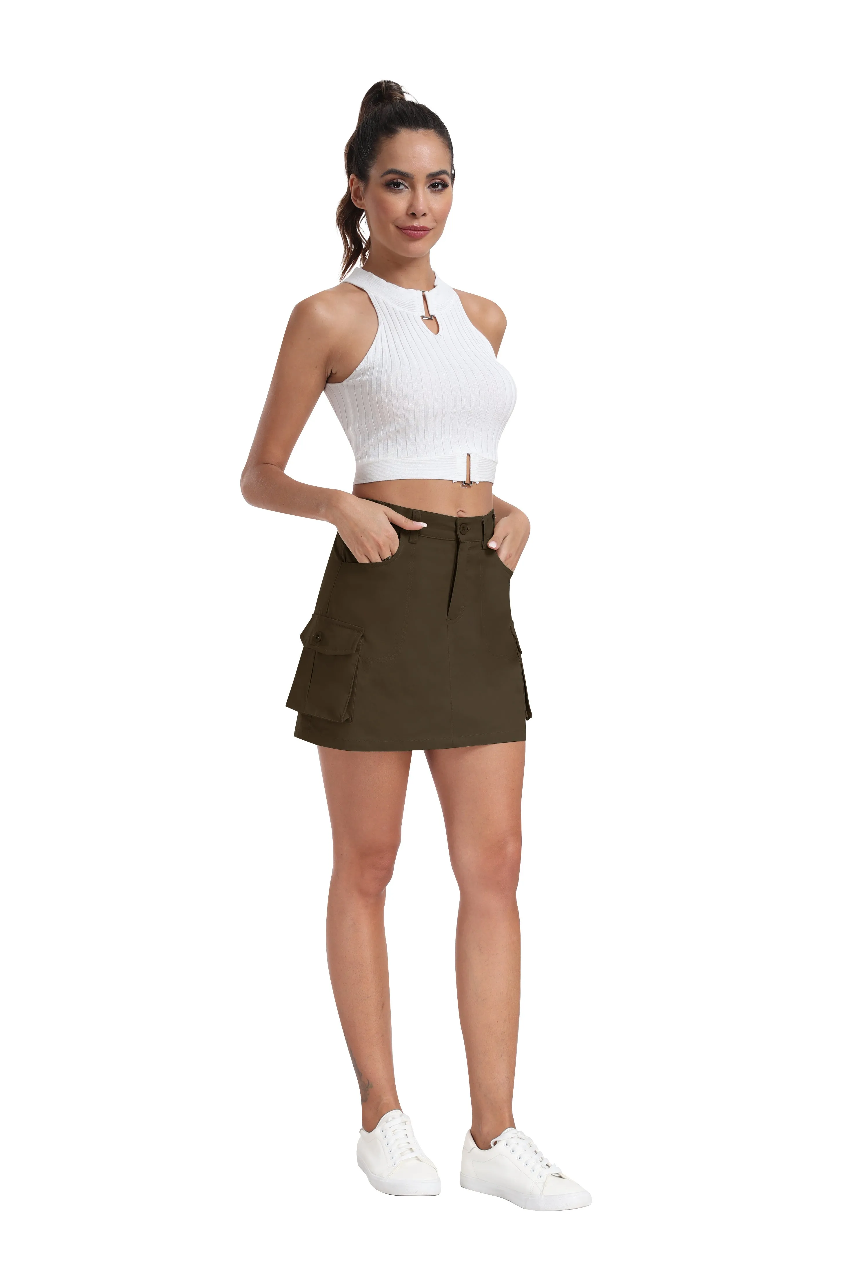 Women's summer fashion casual cargo skirt